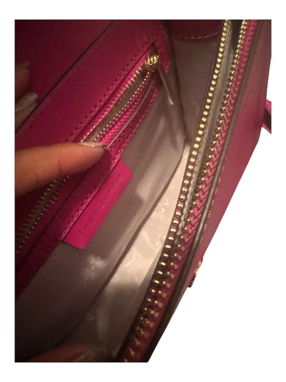 Tory Burch Hot Pink Leather Crossbody Bag
